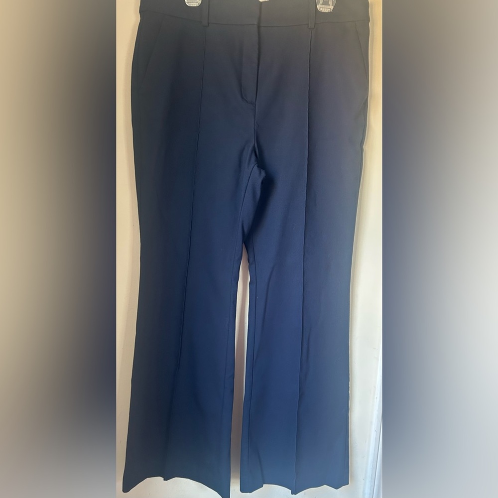 LOFT Navy Blue Sutton Flare Pants